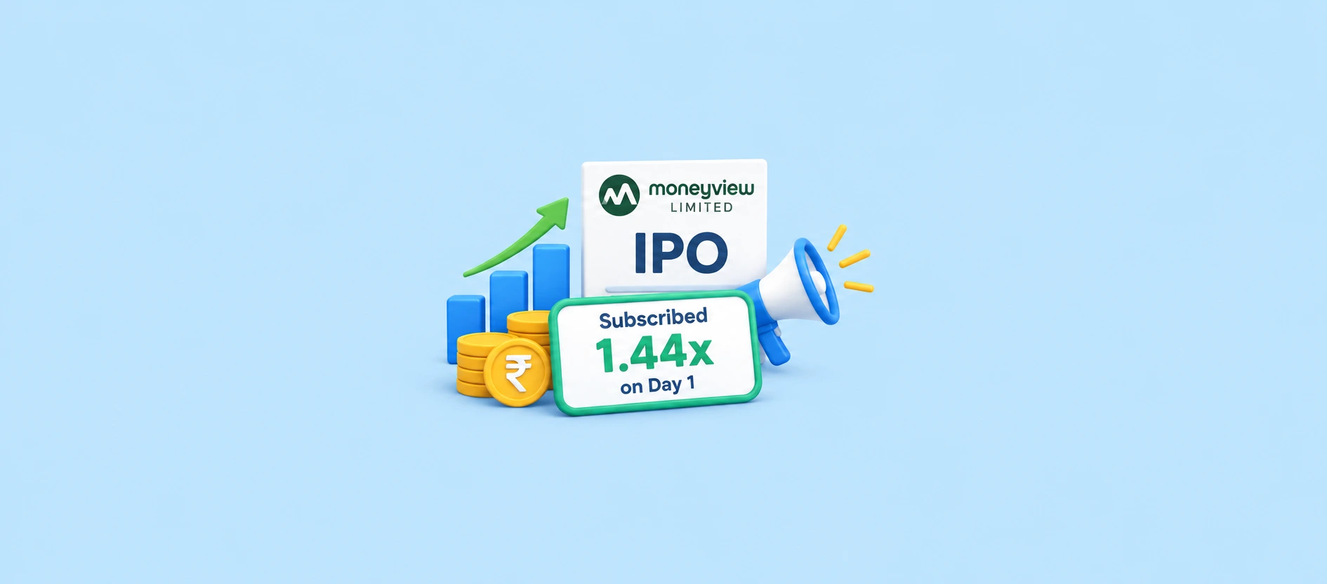Moneyview Limited IPO Subscription Update: Issue Subscribed 1.44x on Day 1